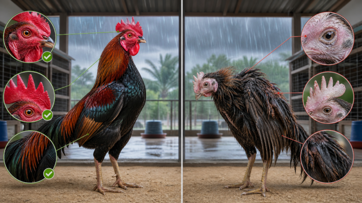 ไก่ชนป่วยหน้าฝน