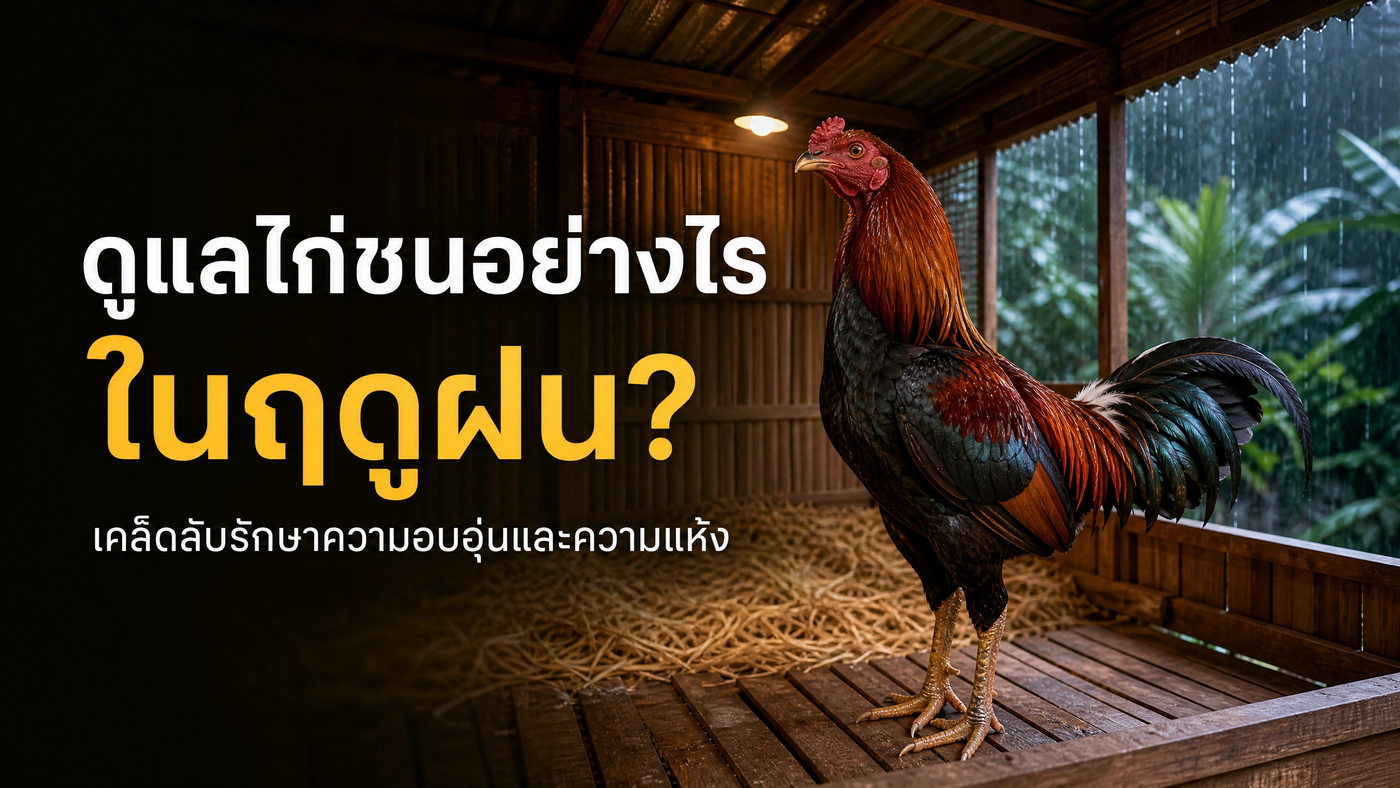 ดูแลไก่ชนหน้าฝน